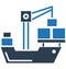 Cargo, crane Vector Icon Icon can be easily modified or edit