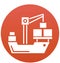 Cargo, crane Vector Icon Icon can be easily modified or edit