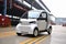 cargo distribution industry cardboard shipping transportation car truck warehouse electric. Generative AI.
