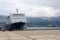 Cargo ferry in Novorossiysk