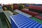 Cargo industrial containers top view