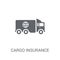 Cargo insurance icon. Trendy Cargo insurance logo concept on white background from Insurance collection