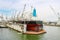 Cargo moored in floating dry dock under repairing and maintenance