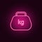 cargo neon icon. Elements of Measure set. Simple icon for websites, web design, mobile app, info graphics