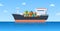 Cargo ship. Container ships, vessel with cargos floating in sea or ocean. Port shipment, water transportation logistic