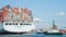 Cargo Ship COSCO EXCELLENCE departing the Port of Oakland