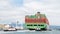 Cargo ship CSCL WINTER entering the Port of Oakland