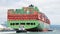 Cargo ship CSCL WINTER entering the Port of Oakland