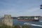 Cargo ship and ferry