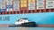 Cargo Ship GUNVOR MAERSK entering the Port of Oakland