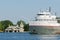 Cargo Ship and Home near Alexandria Bay