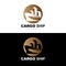 Cargo Ship Logo, Fast Cargo Ship Vector, Sailboat, Design For Ship Manufacturing Company, Waterway Sailing, Marine Vehicles,