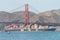 Cargo Ship MSC BERYL entering the San Francisco Bay