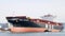 Cargo Ship MSC LETIZIA maneuvering into the Port of Oakland