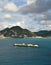 Cargo ship near Saint Maarten