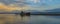 Cargo ship parked at ushuaia port, argentina