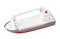 Cargo ship toy. Children's boat. Isolate on a white background. Children's toy.