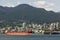 Cargo Ship In Vancouver Harbour British Columbia