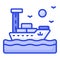 Cargo ship vector design, visually perfect icon of freight ship, maritime ship