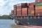 Cargo ships are a common site along the coast.