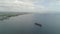 Cargo ships in the harbor. Batangas, Philippines