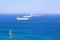 Cargo ships in the Mediterranean sea, Spain,