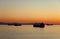 Cargo Ships are waiting to dock in Burrard Inlet Harbour in Vancouver