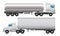 Cargo and tanker truck