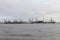 Cargo traffic in Hamburg. It`s the central hub for trade with Ea