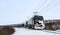 Cargo train near Abisko village in Sweden