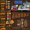 Cargo transportation infographics, trucks, lorry. Elements infographics