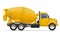 Cargo truck concrete mixer vector illustration