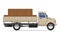 Cargo truck delivery and transportation goods concept vector ill