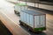 Cargo Truck Driving on Highway Road. Shipping Container Commercial Truck Transport. Freight Trucks Logistics