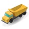 Cargo Truck . Flat 3d isometric high quality icon