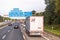 Cargo truck on german highway road