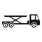 Cargo truck icon simple vector. Airport support