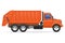 Cargo truck remove garbage vector illustration