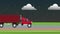 Cargo truck traveling HD animation HD animation