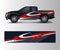 Cargo van and car wrap vector, Truck decal designs, Graphic abstract stripe designs for offroad race, adventure and livery car