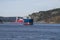 Cargo vessels arriving at the port of halden