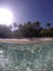 Caribbean Beach from Water on Island of St John, USVI