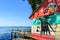 Caribbean beachside bar, Livingston, Guatemala