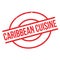 Caribbean Cuisine rubber stamp