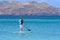 Caribbean fun - young man learning to sail