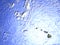 Caribbean islands on realistic model of Earth