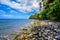 Caribbean martinique wild and beautiful pebble seaside