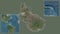 Caribbean Netherlands Sint Eustatius - satellite. Country and its location