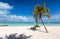 Caribbean paradise beach on Isla Mujeres