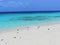 Caribbean sea, Los Roques. Vacation in the blue sea and deserted islands.